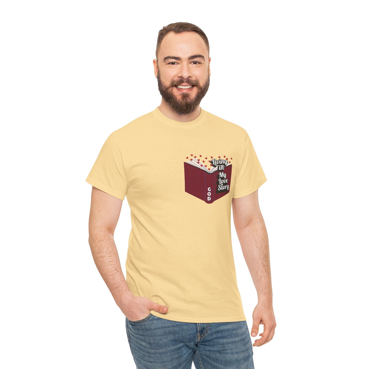 "Living In My Love Story" book t-shirt