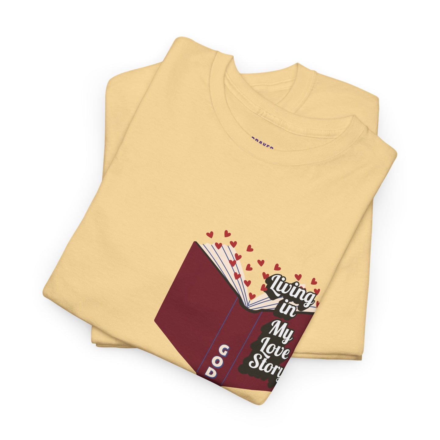 "Living In My Love Story" book t-shirt