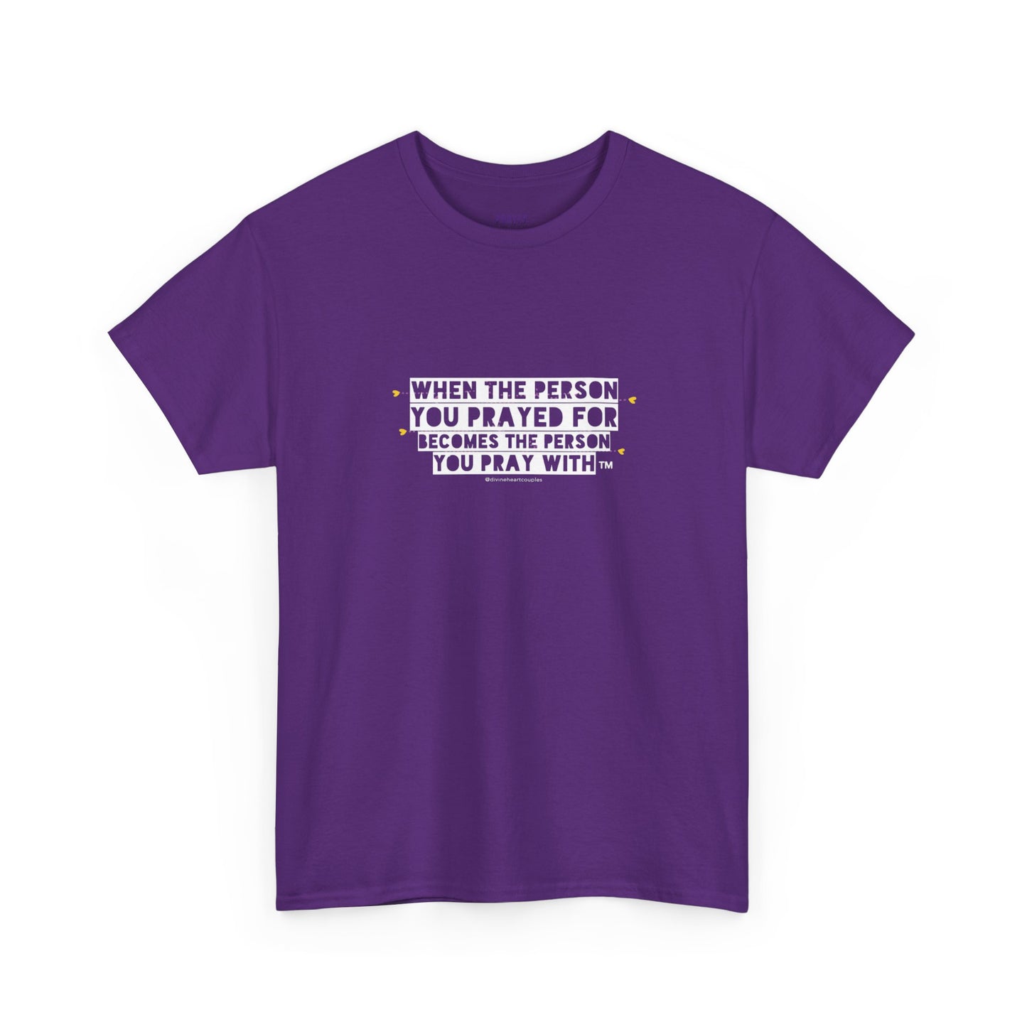 "When The Person You Prayed For Becomes The Person You Pray With" Book Merch tee