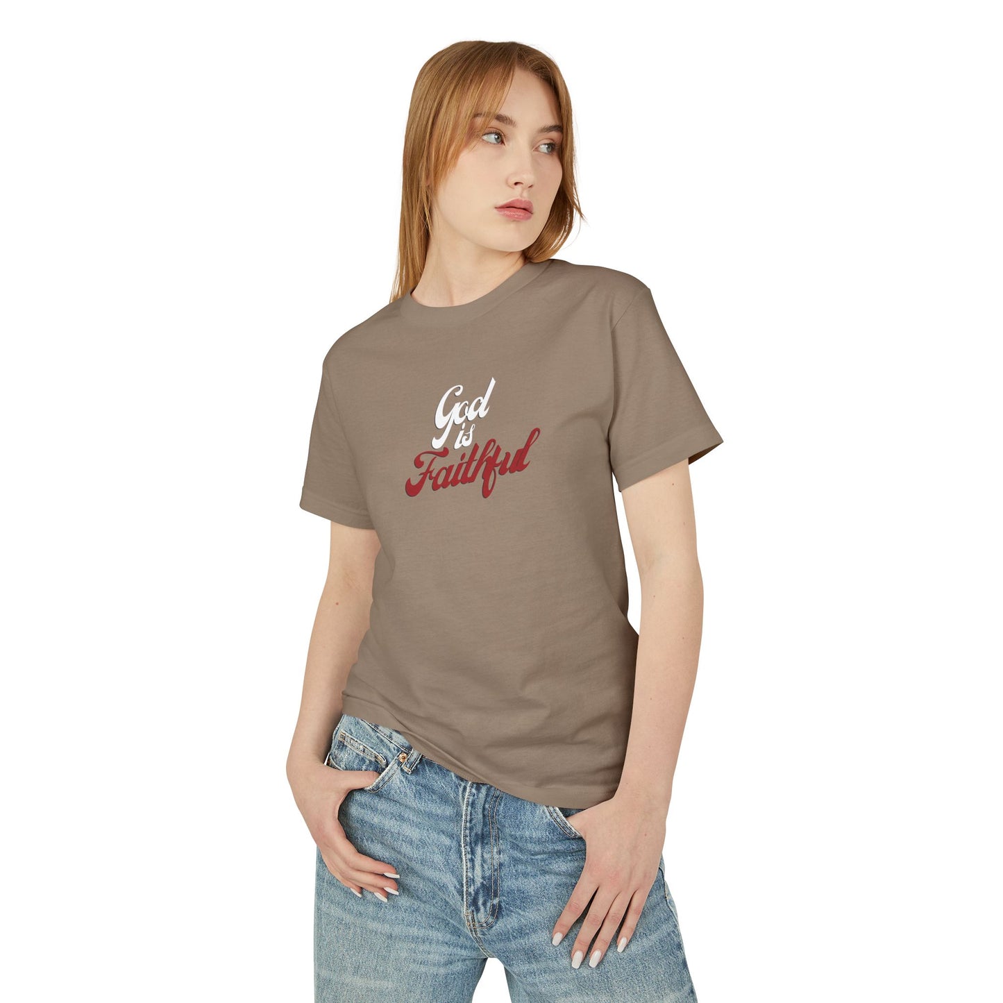 "God is Faithful" Unisex Heavyweight Cotton Tee