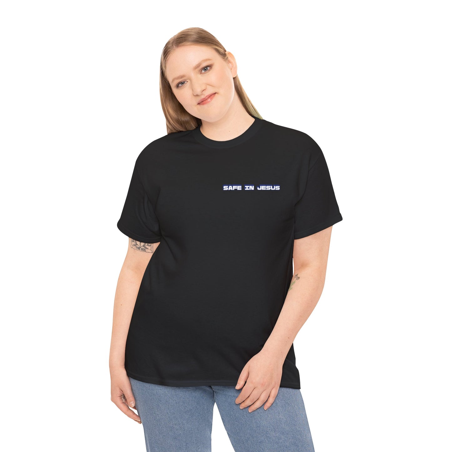 "Safe in Jesus" Heavy Cotton Tee