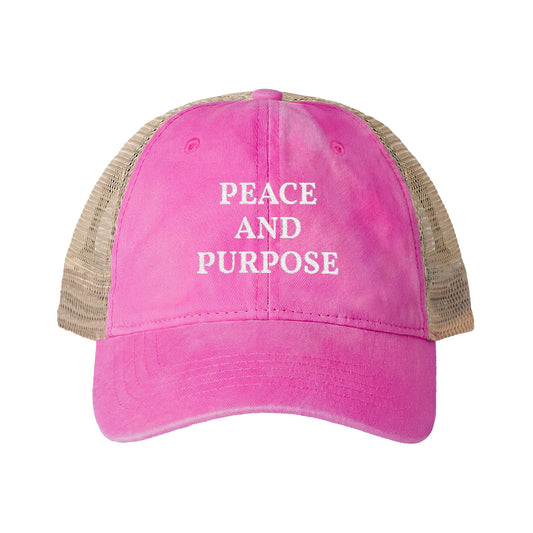 Peace and Purpose - Women's Washed Mesh-Back Cap