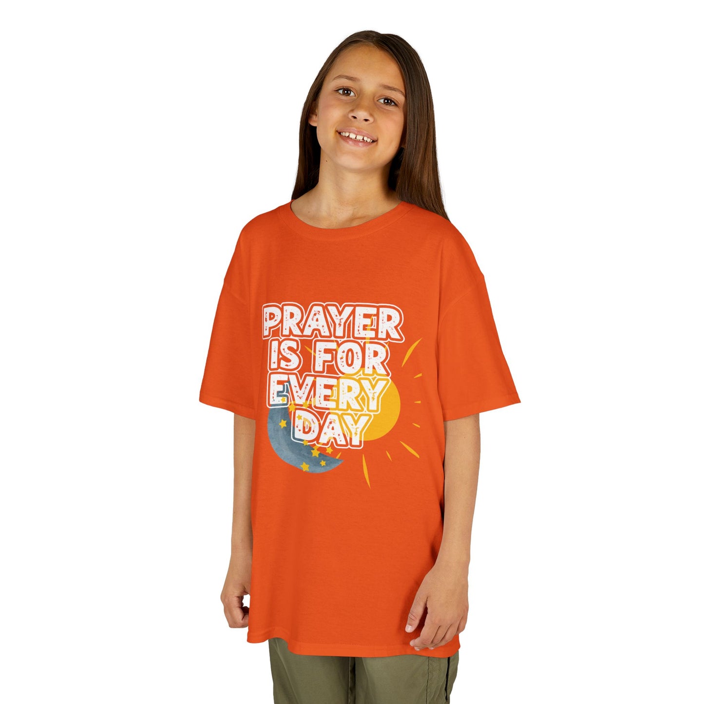 "Prayer is for Every Day" Youth Heavy Cotton T-Shirt