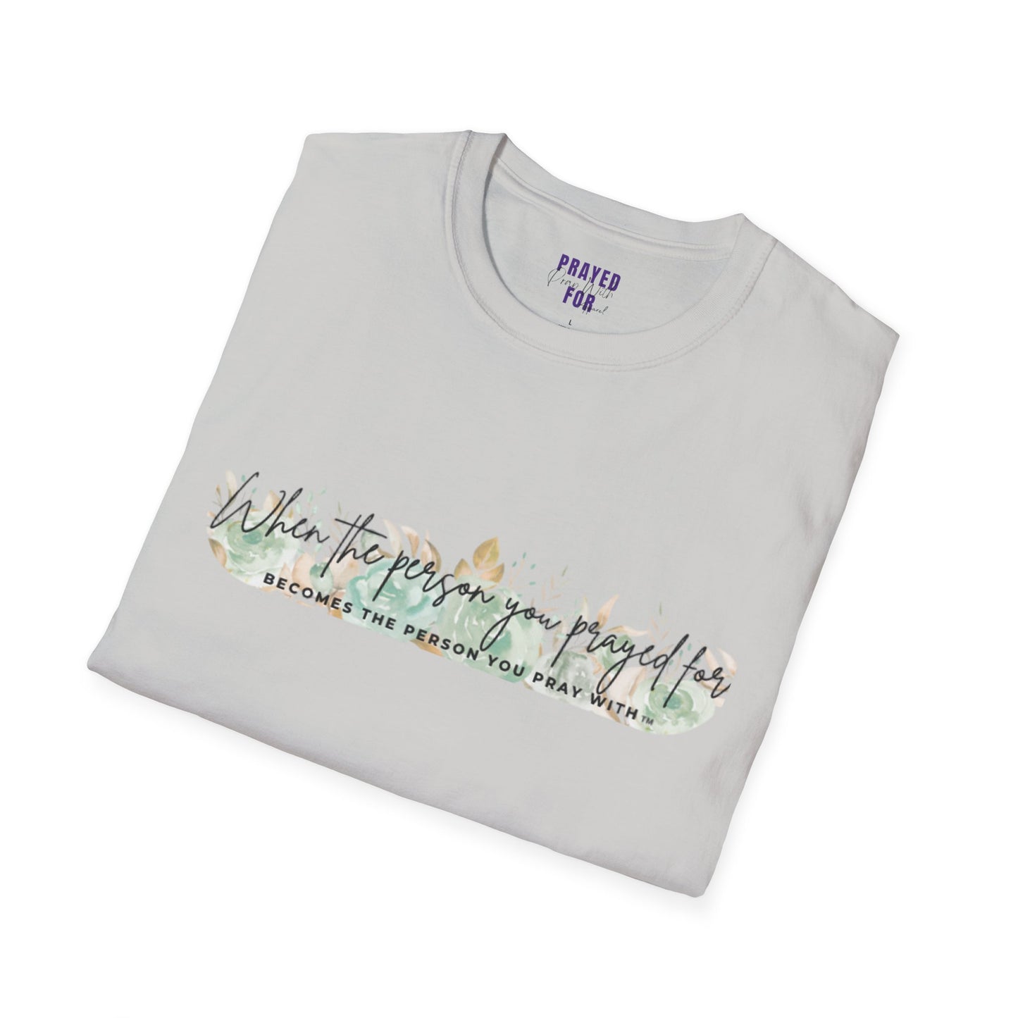 Green Floral Pray T-Shirt