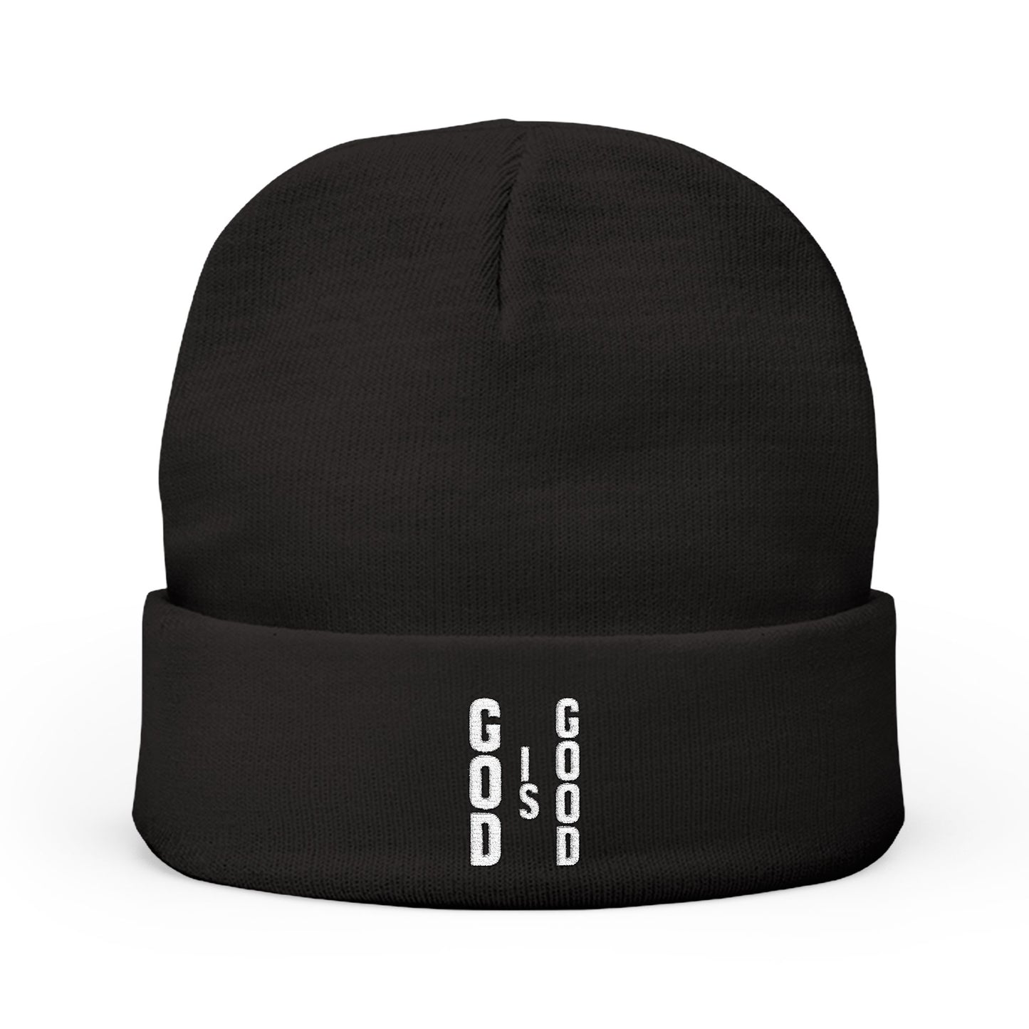 "God is Good" Knit Beanie hat