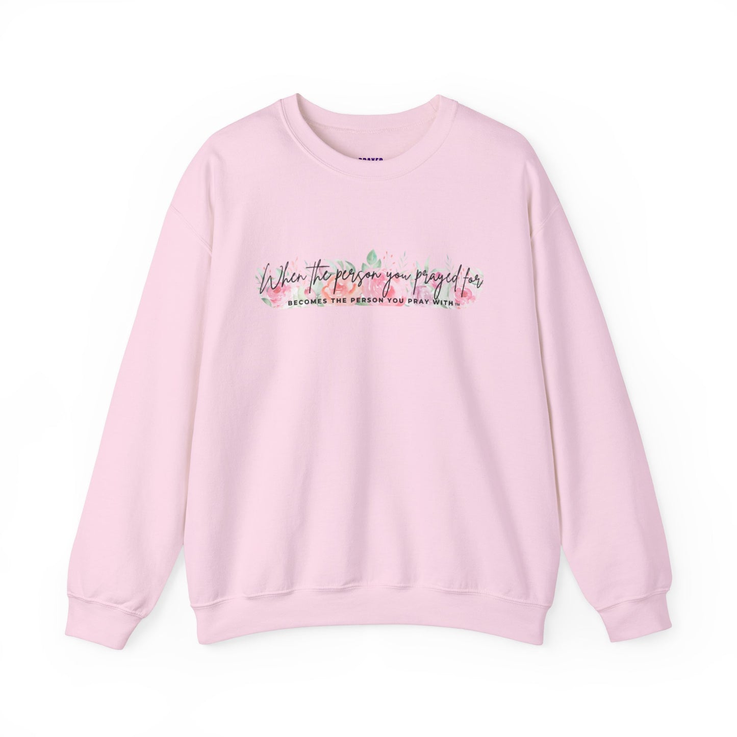 Floral Pray Crewneck Sweatshirt