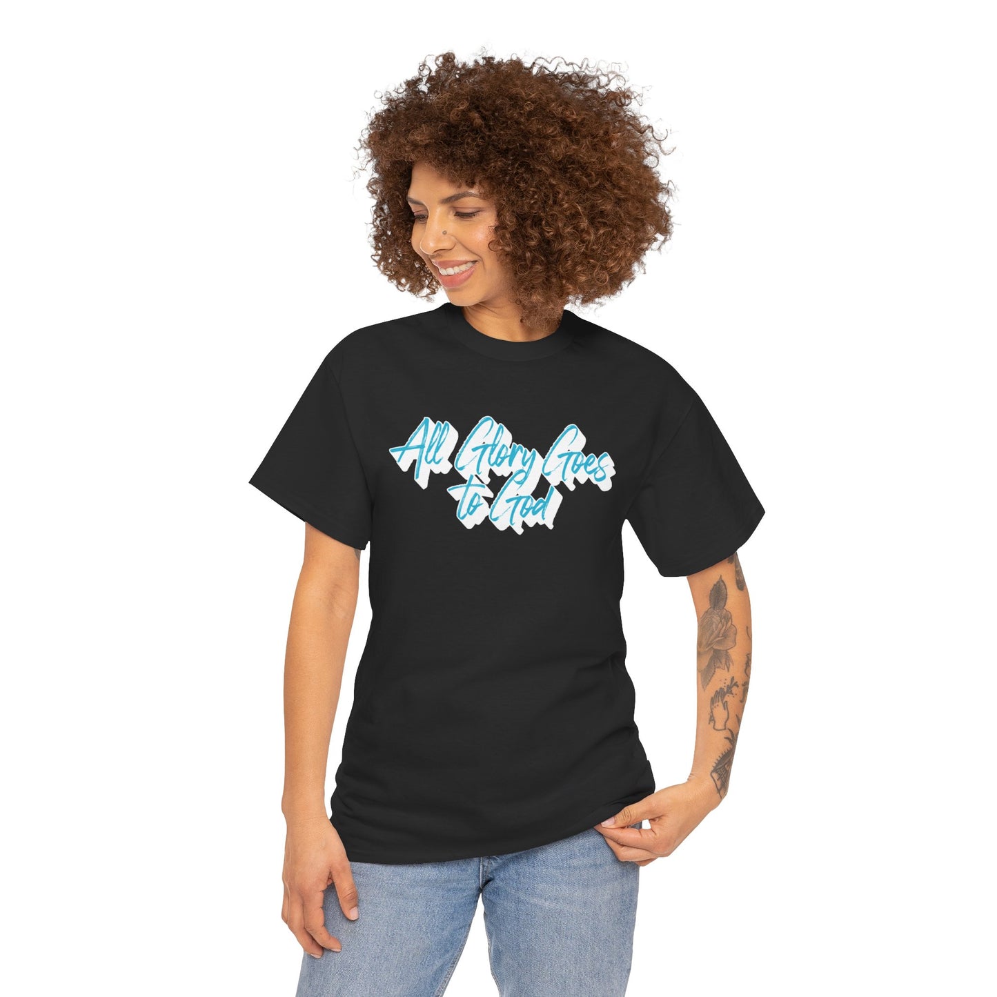 "All Glory Goes to God" Unisex Heavy Cotton Tee