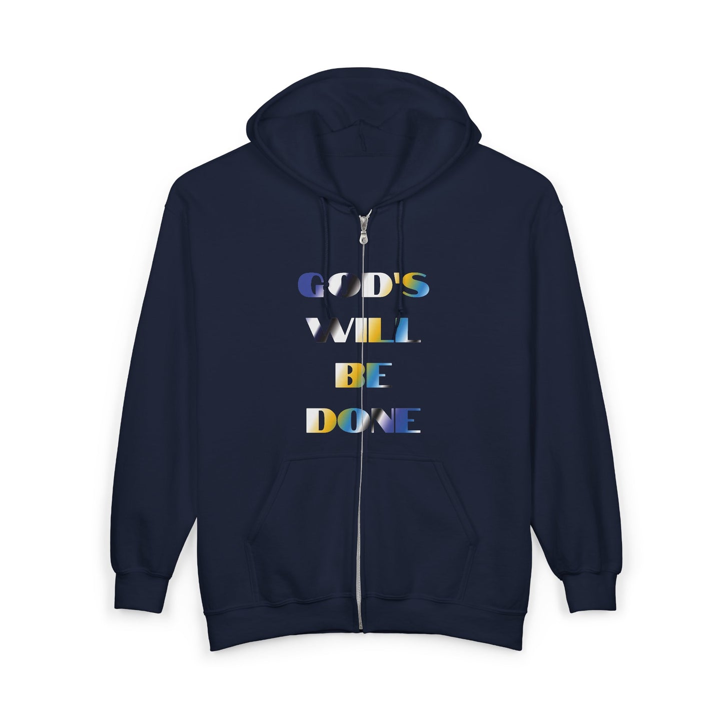 "God's Will Be Done" Zip-up Hoodie