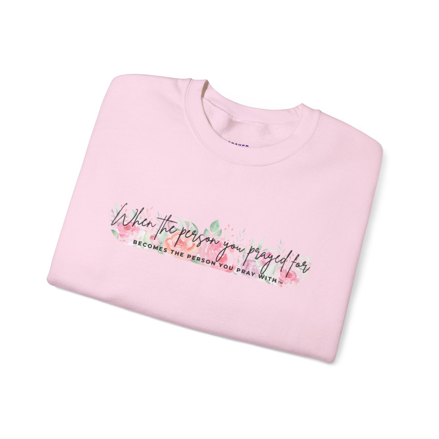 Floral Pray Crewneck Sweatshirt