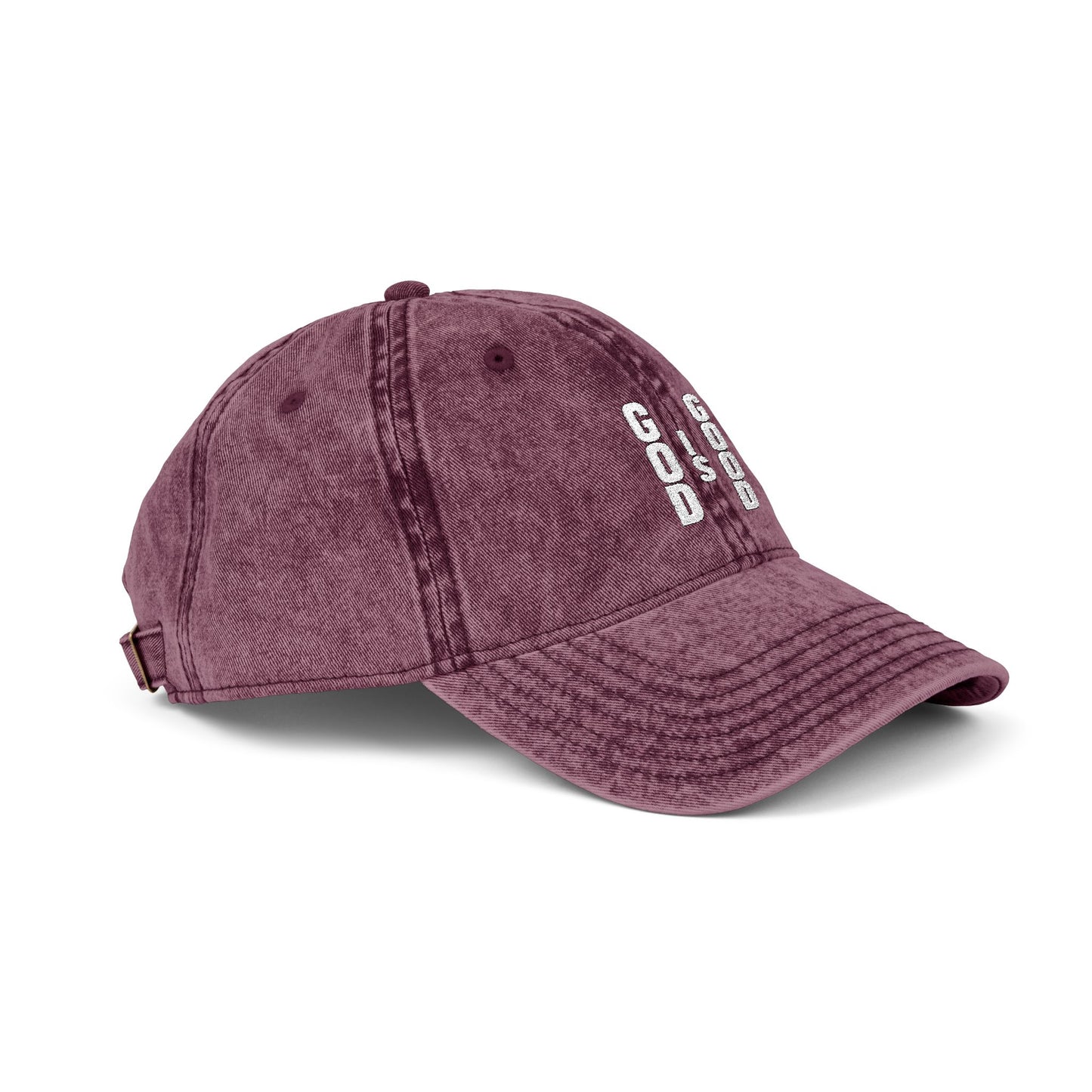 “God is Good" Vintage Embroidered Hat