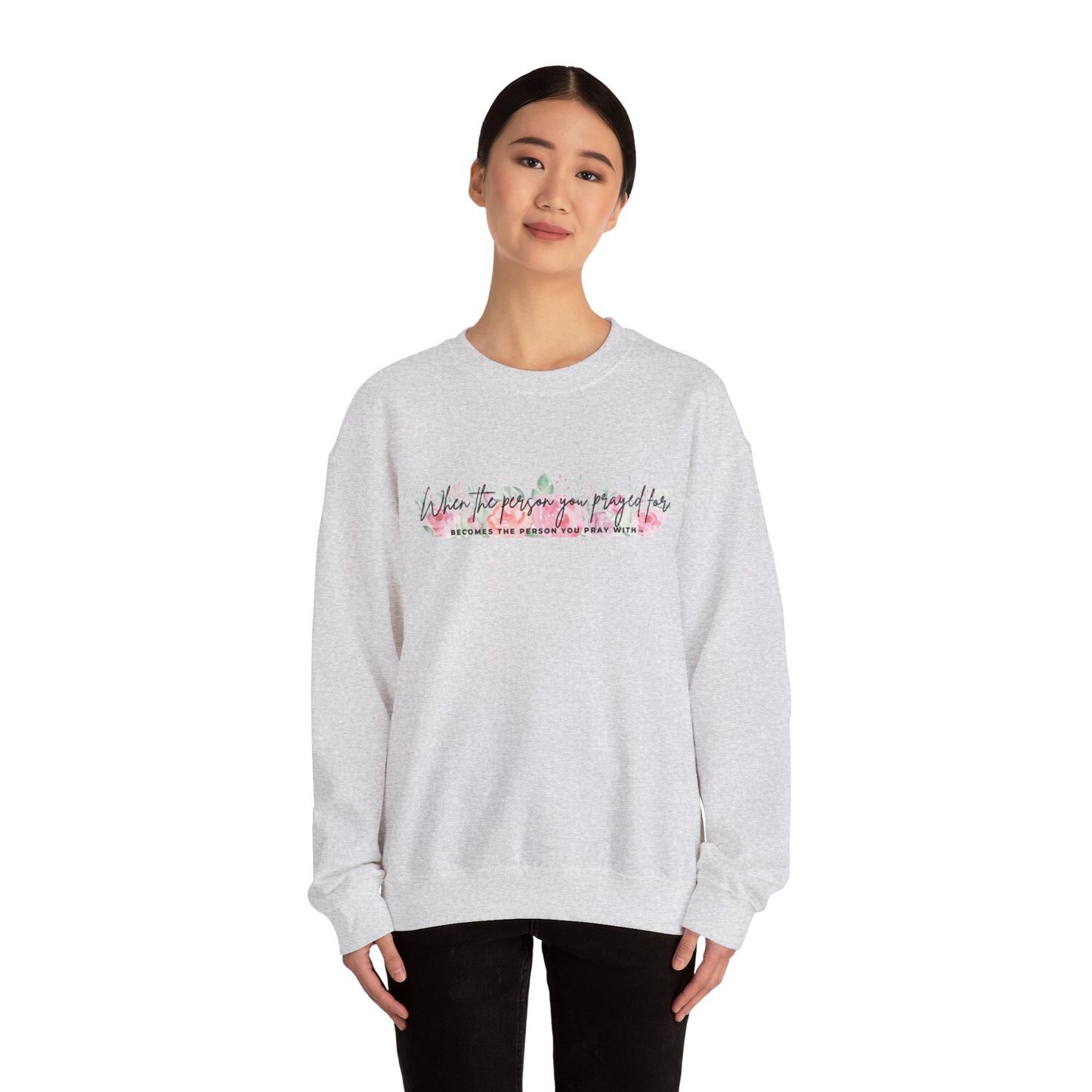Floral Pray Crewneck Sweatshirt