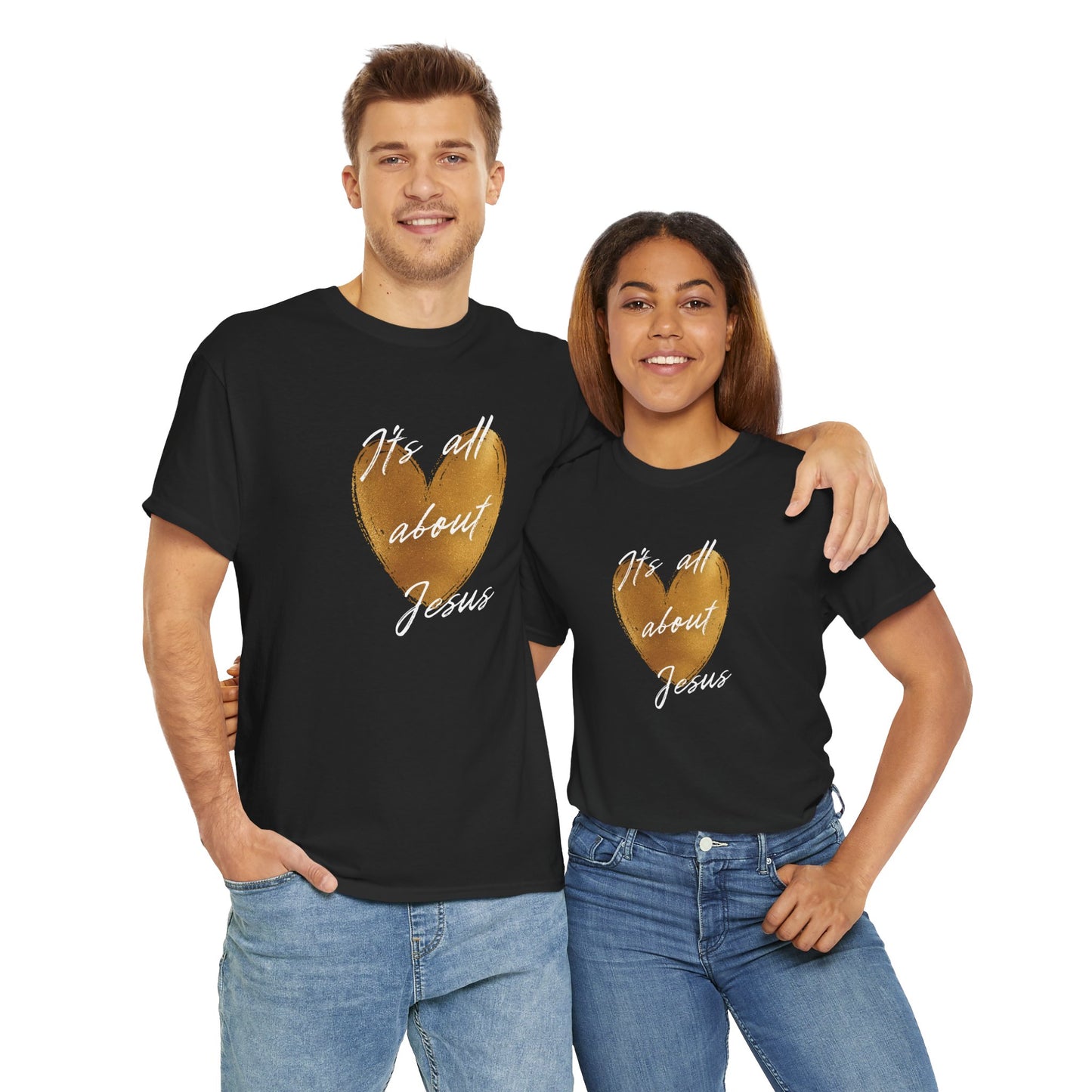 "It's all about Jesus" heart T-Shirt