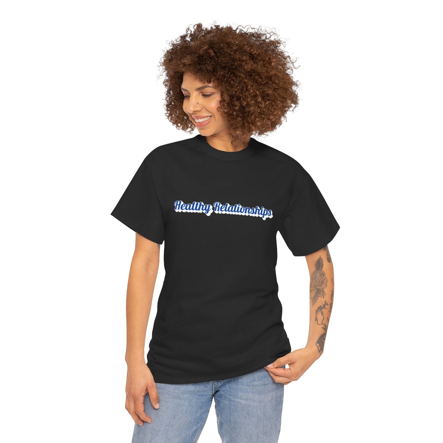 "Healthy Relationships" Heavy Cotton Tee