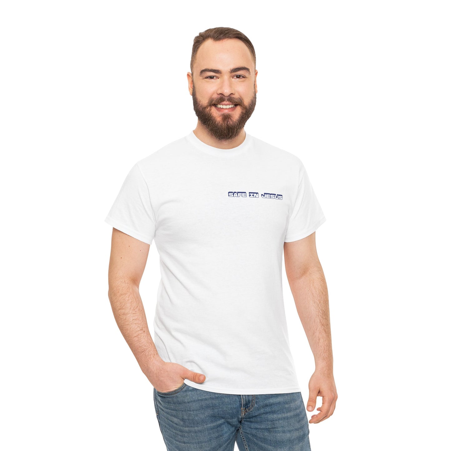 "Safe in Jesus" Heavy Cotton Tee