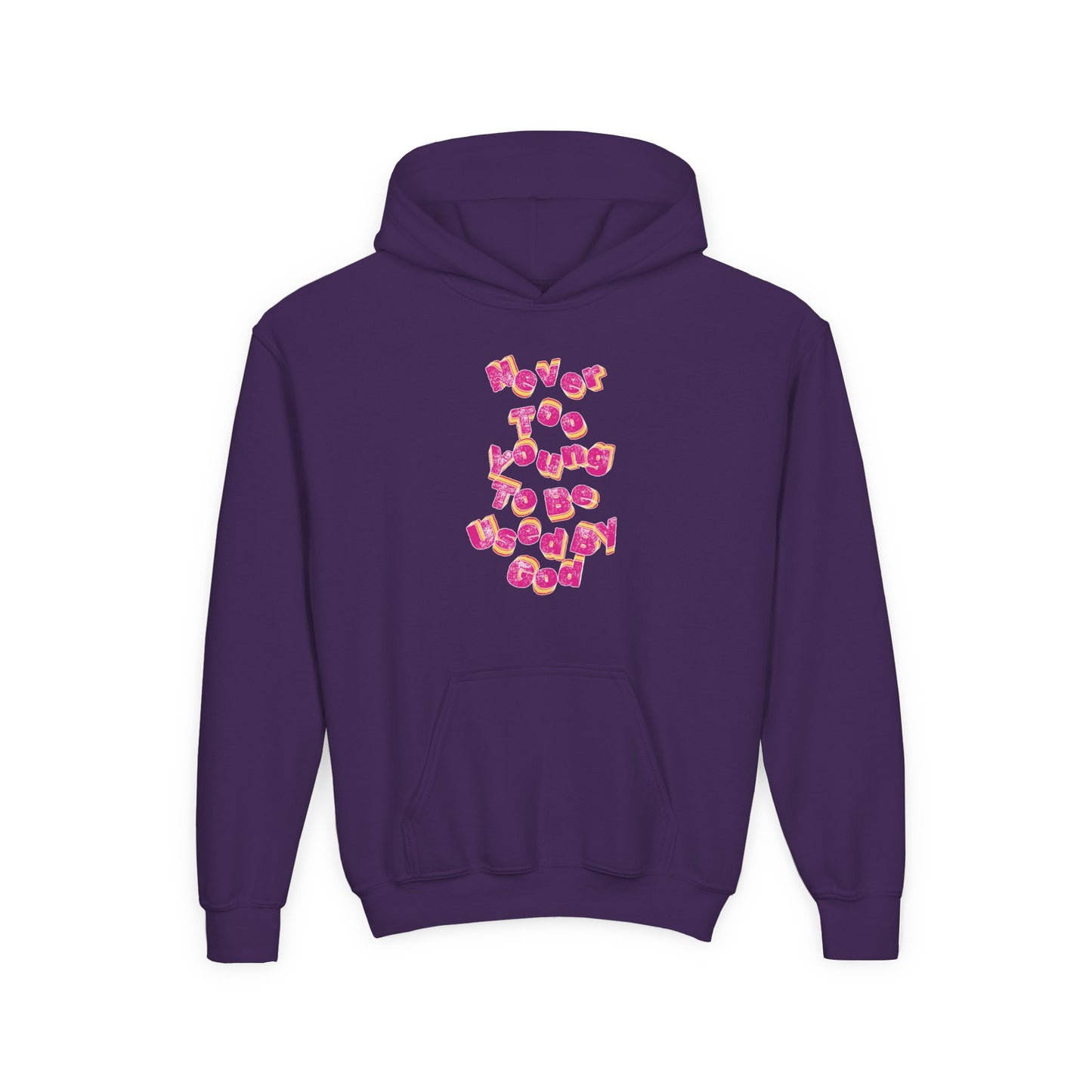 "Never too Young to Be Used By God" Youth Hoodie
