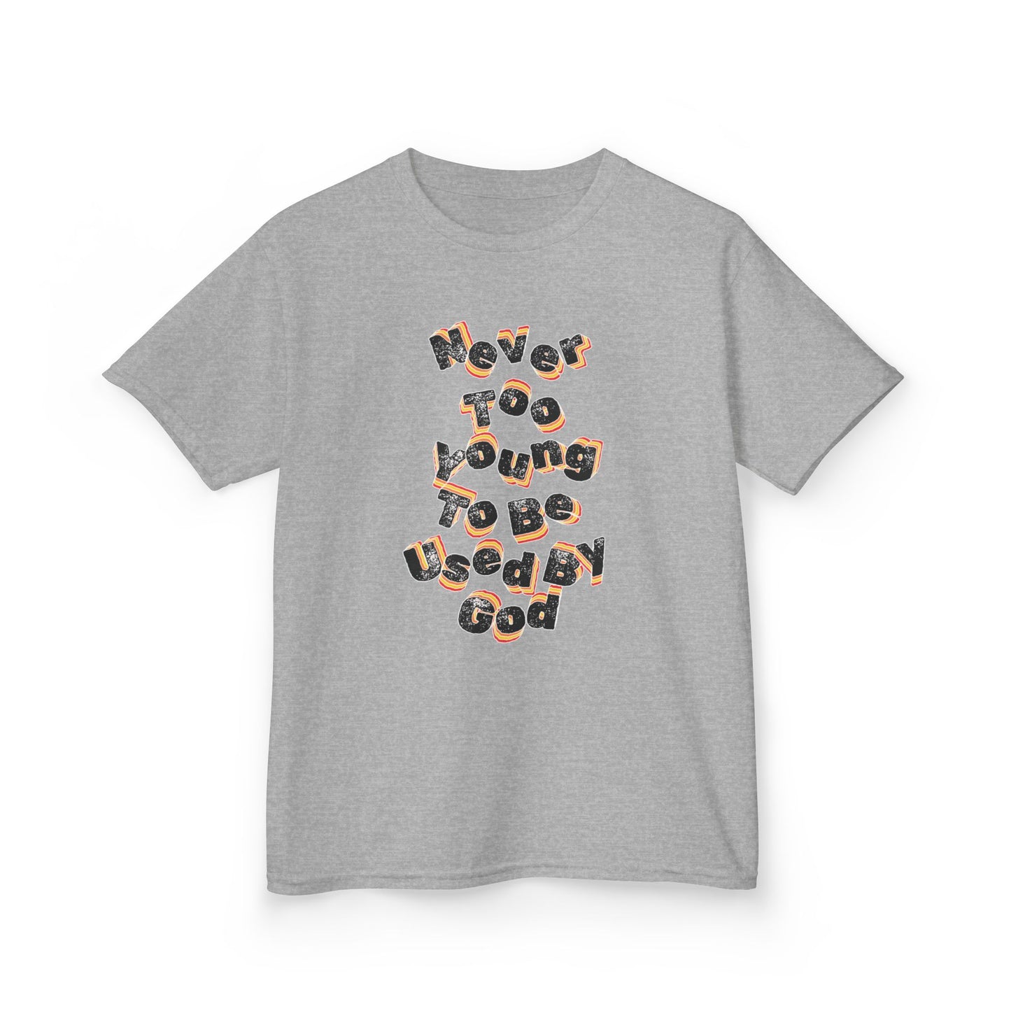 "Never Too Young too be Used By God" Youth tee