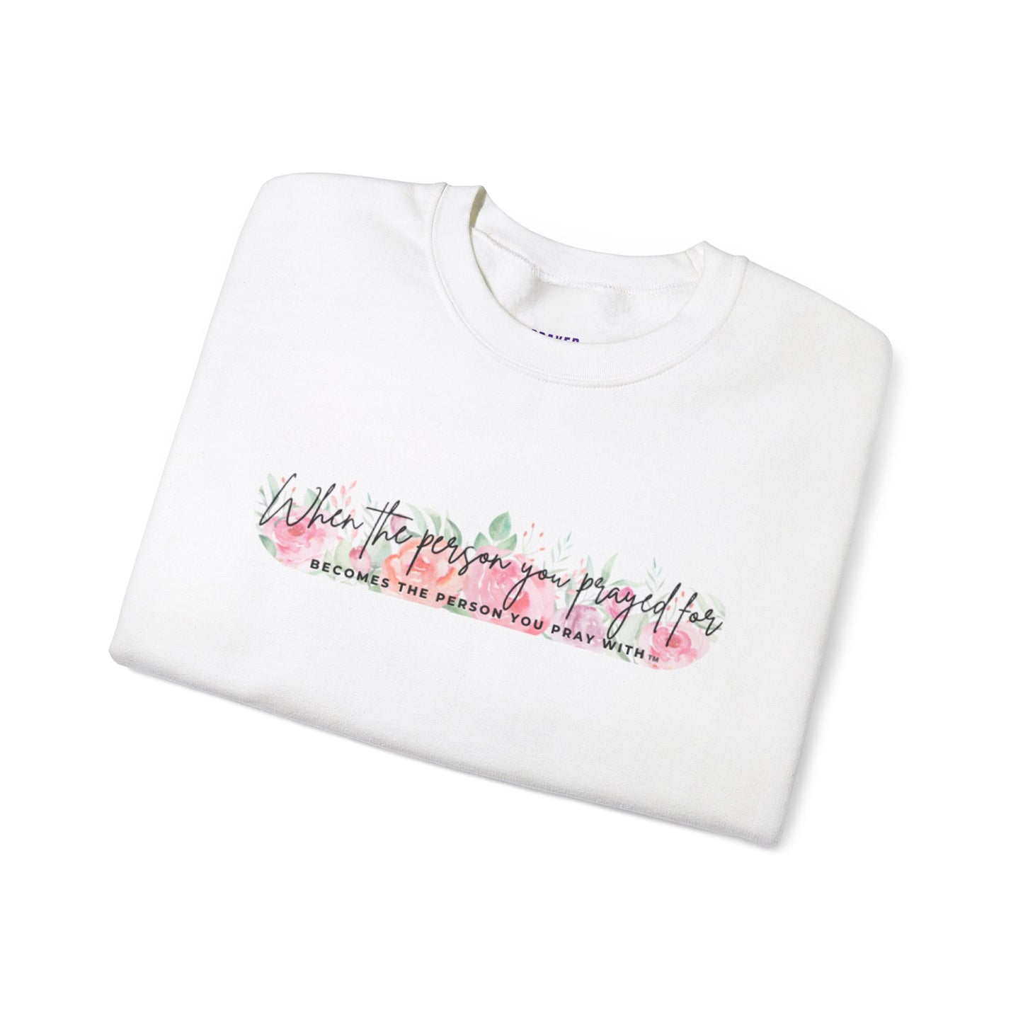 Floral Pray Crewneck Sweatshirt