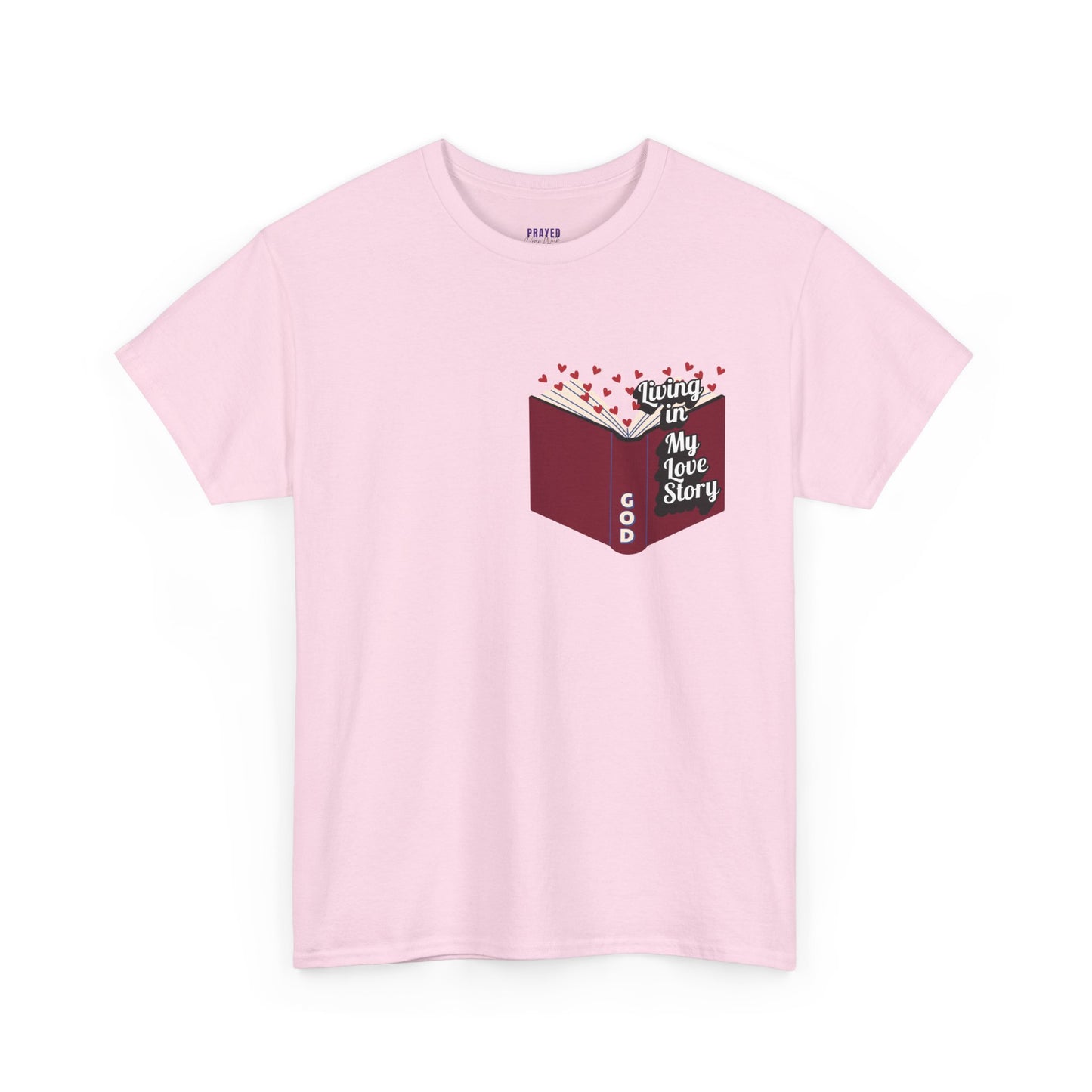 "Living In My Love Story" book t-shirt