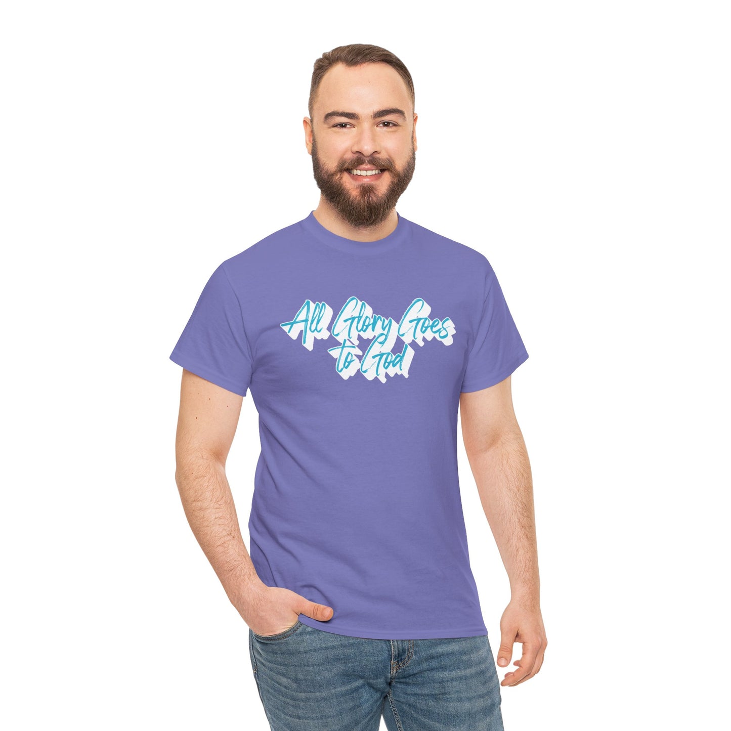 "All Glory Goes to God" Unisex Heavy Cotton Tee