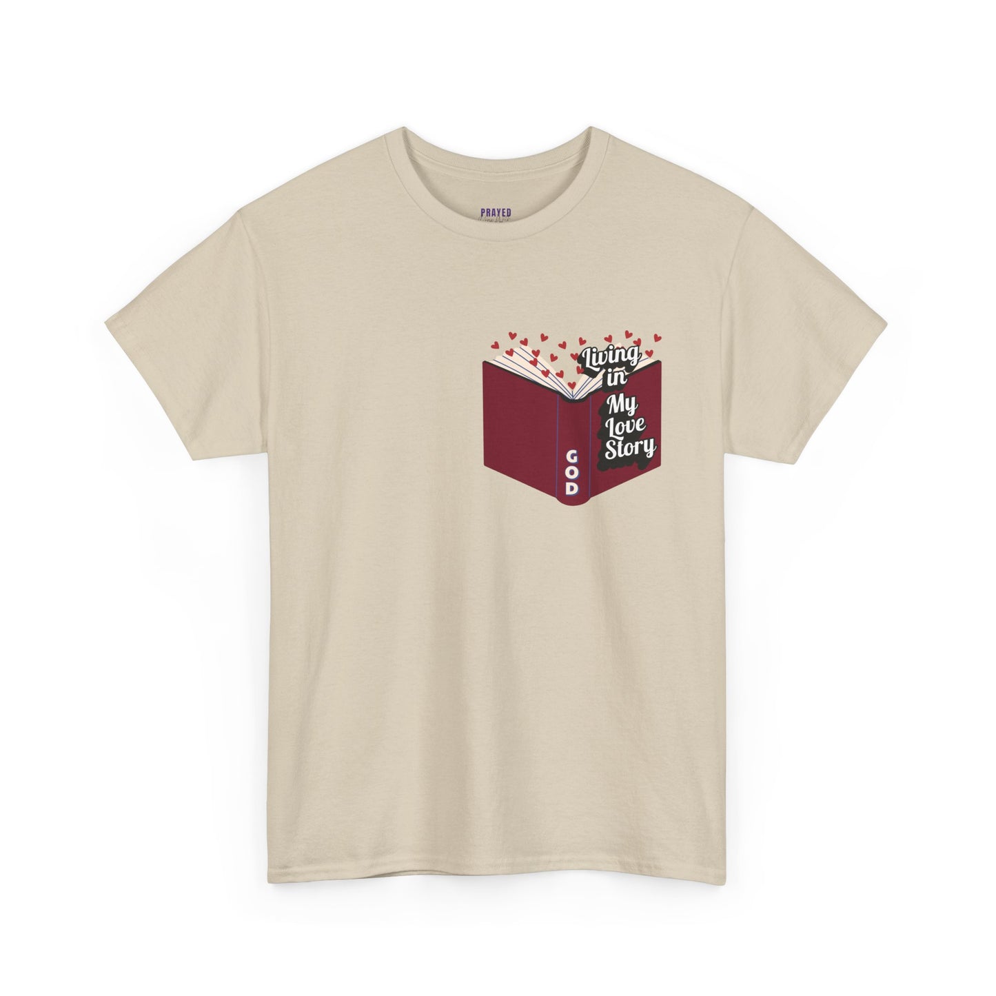 "Living In My Love Story" book t-shirt