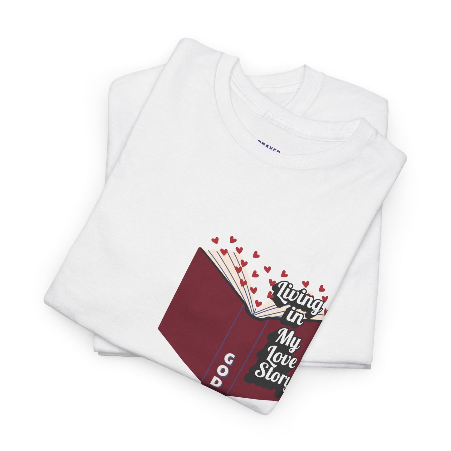 "Living In My Love Story" book t-shirt