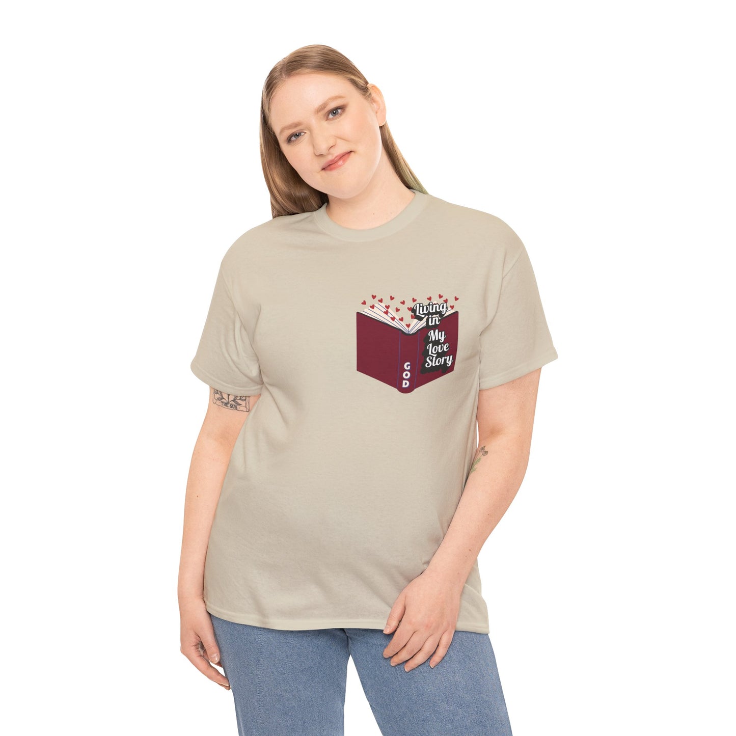 "Living In My Love Story" book t-shirt