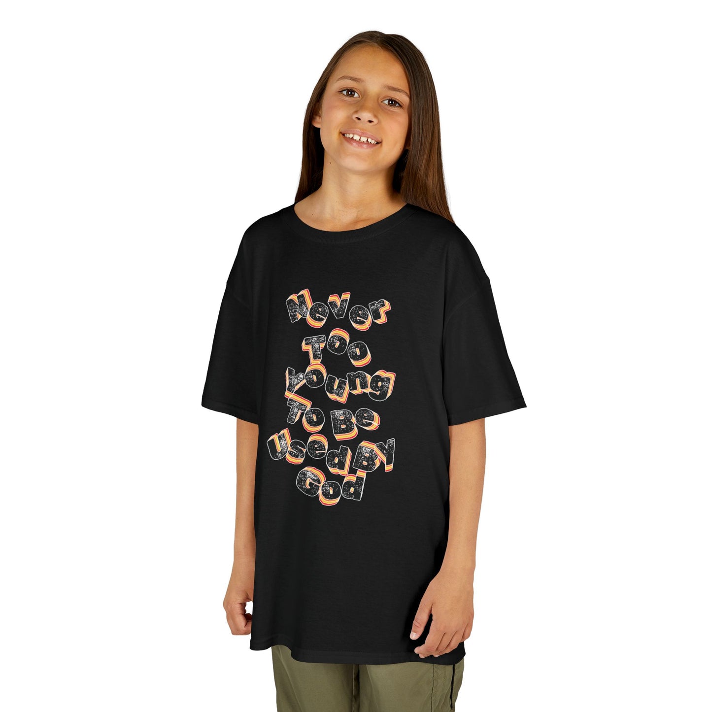 "Never Too Young too be Used By God" Youth tee