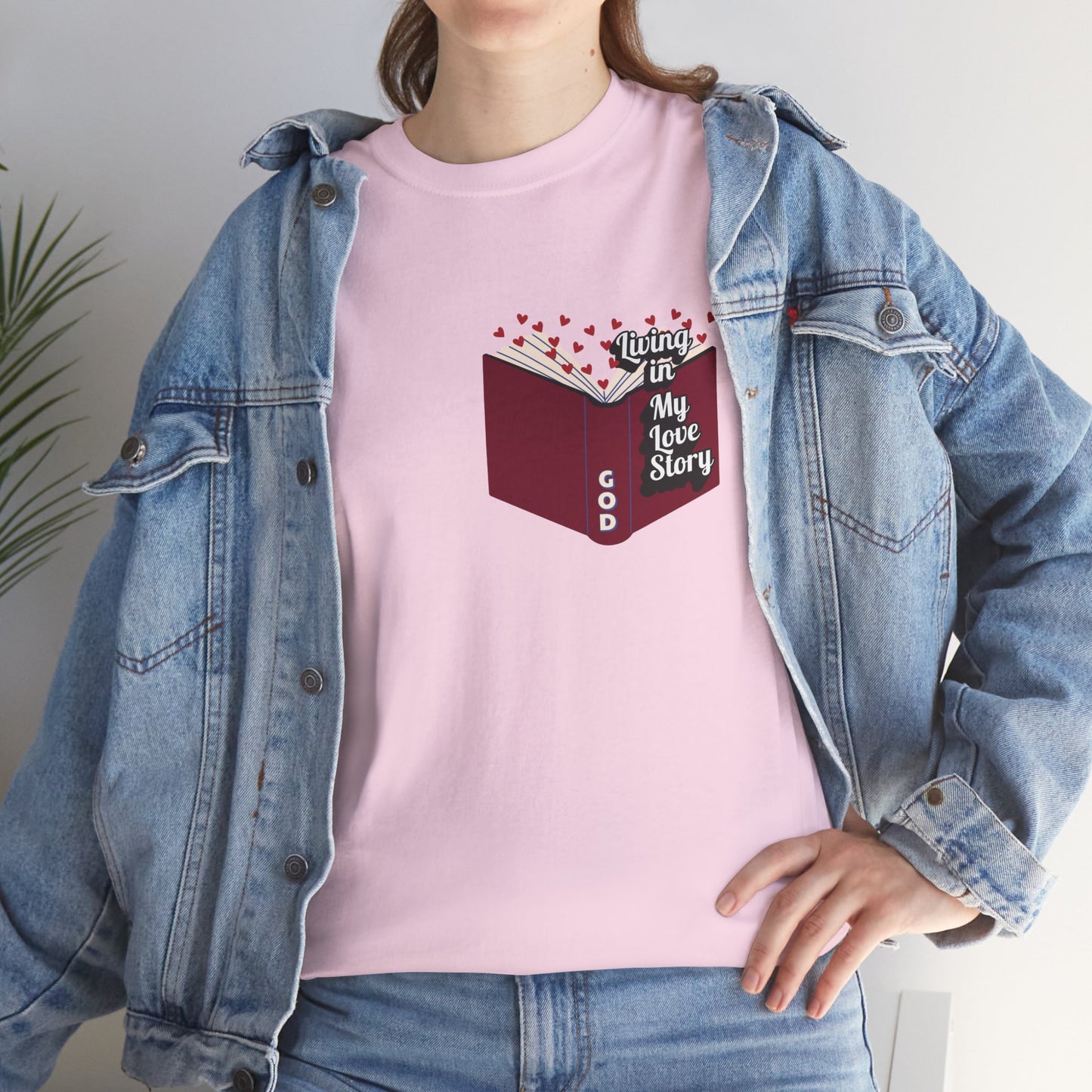 "Living In My Love Story" book t-shirt