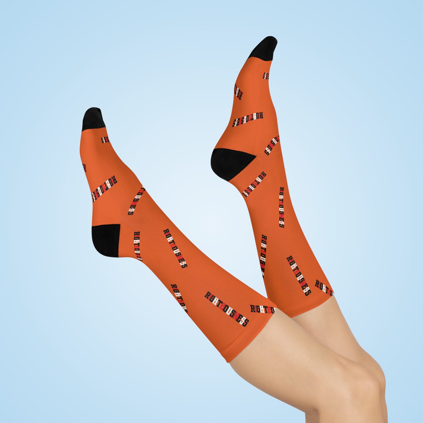 RIGHTEOUSNESS - Orange Crew Socks