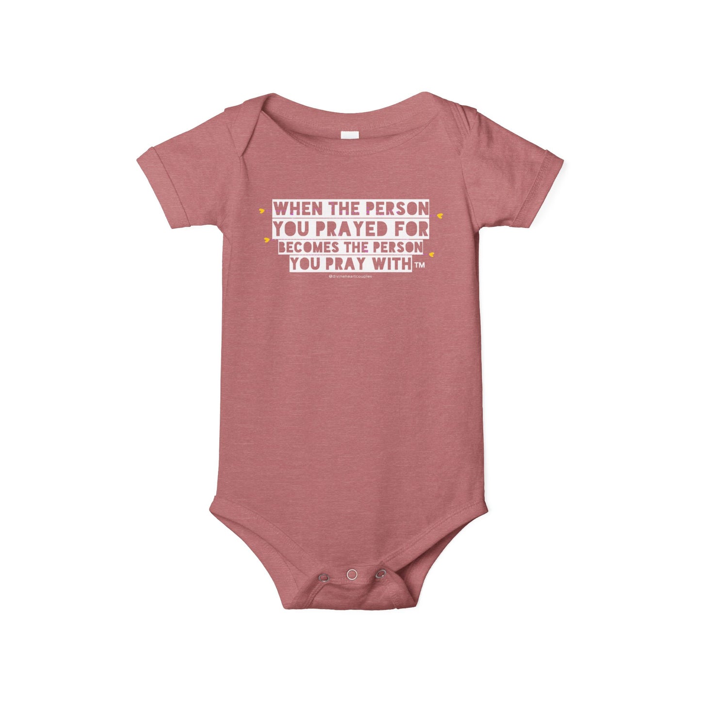 Bold Pray Match with Baby onesie