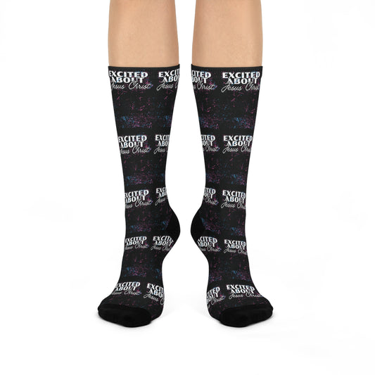 Excited About Jesus Christ Crew Socks