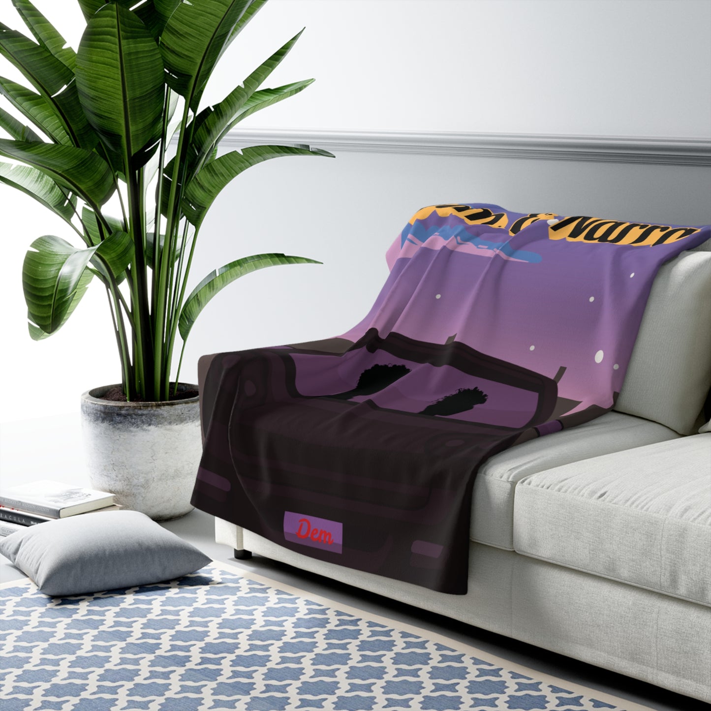 "Dem & Narra" Cozy Couple Sherpa Fleece Blanket