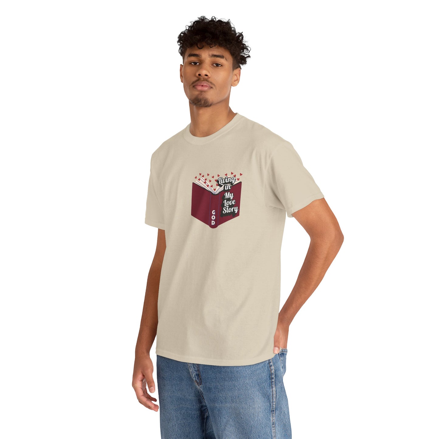 "Living In My Love Story" book t-shirt