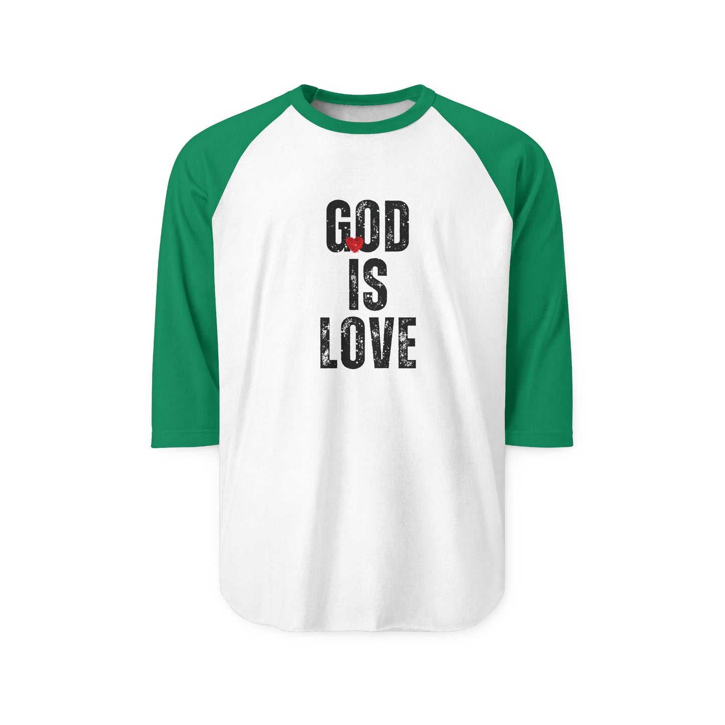 "God is Love" Three-Quarter Sleeve Shirt