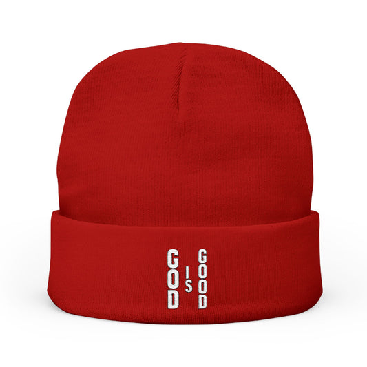 "God is Good" Knit Beanie hat