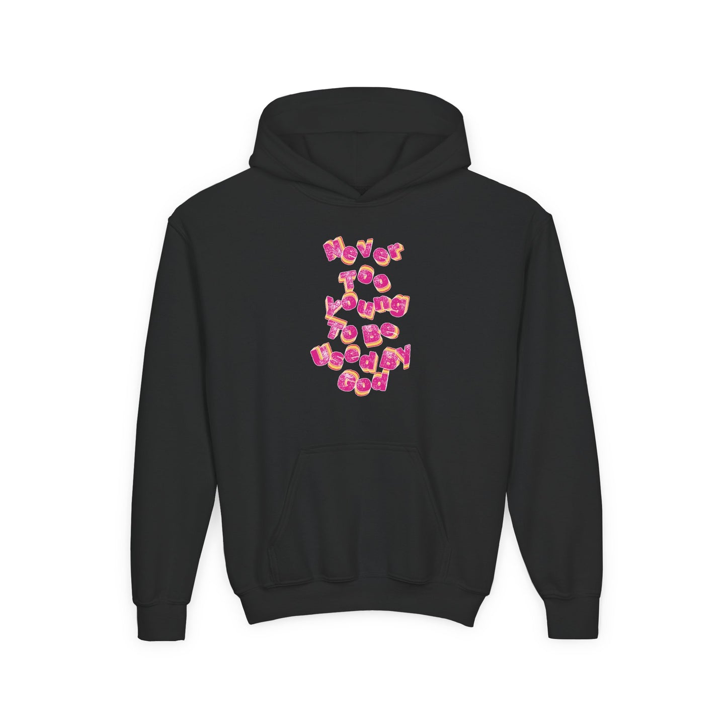 "Never too Young to Be Used By God" Youth Hoodie