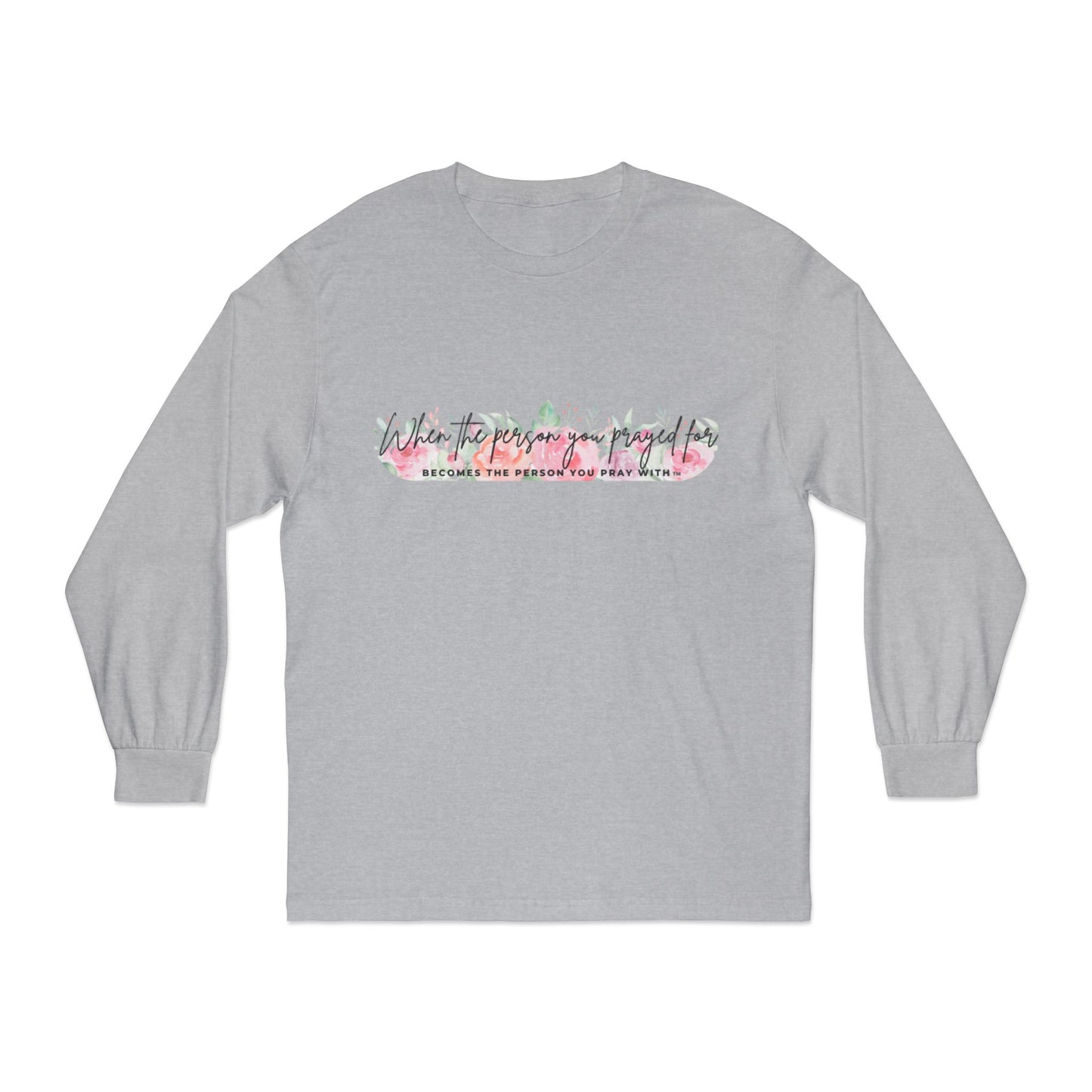 Floral Pray Long Sleeve T-Shirt