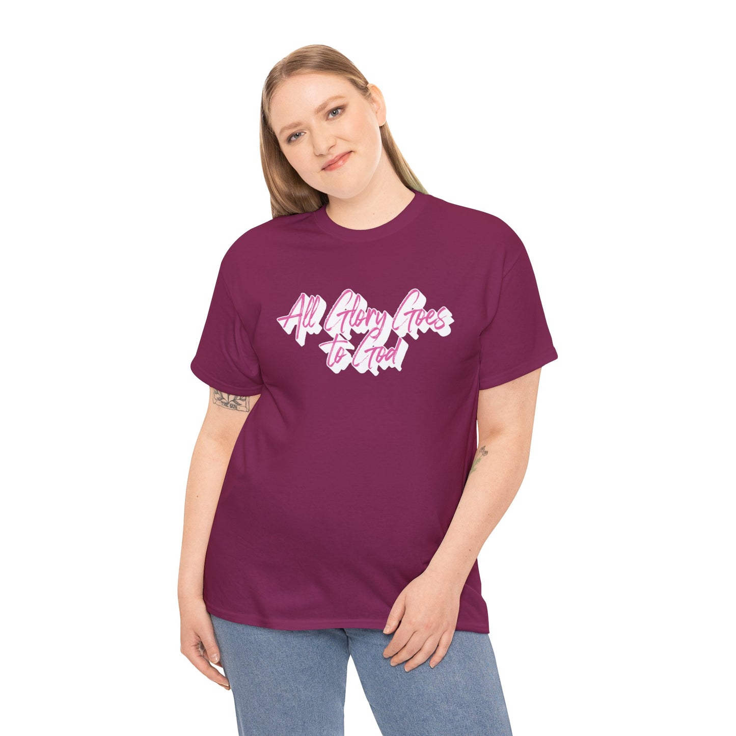 "All Glory Goes to God" Unisex Heavy Cotton Tee