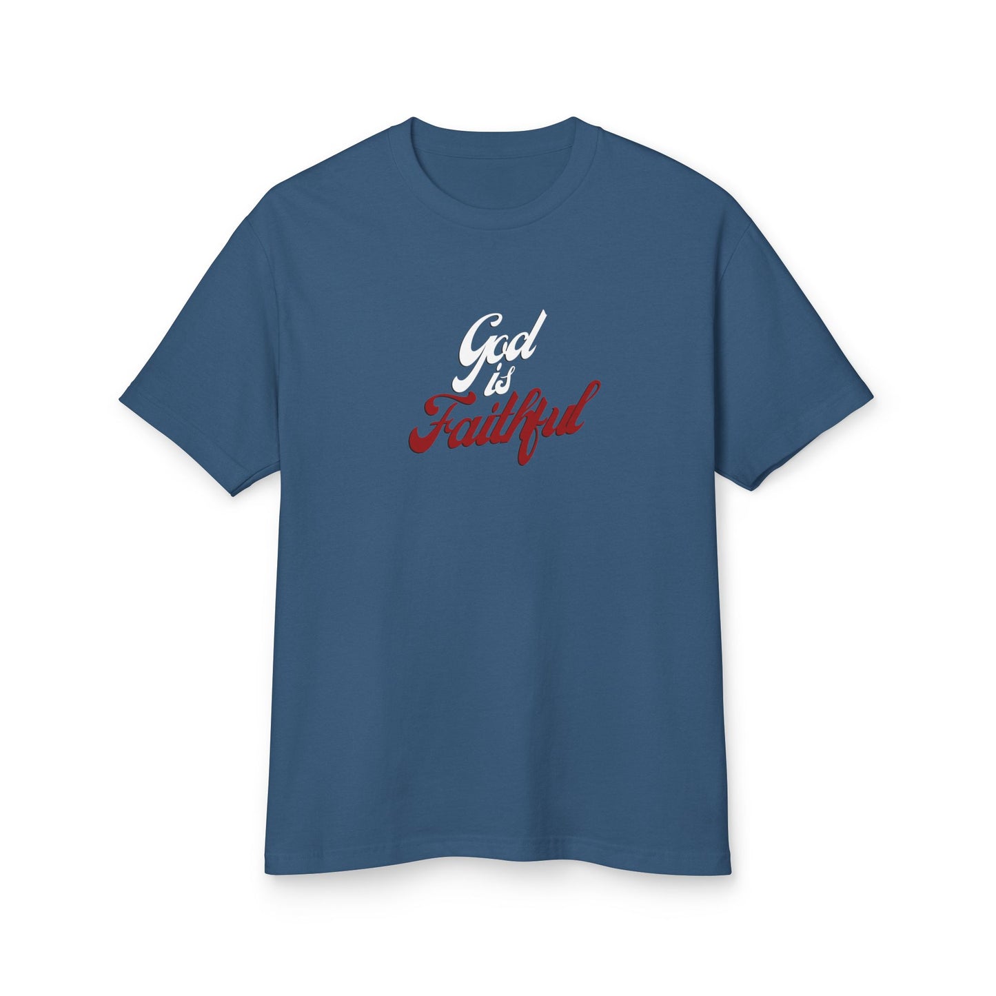 "God is Faithful" Unisex Heavyweight Cotton Tee
