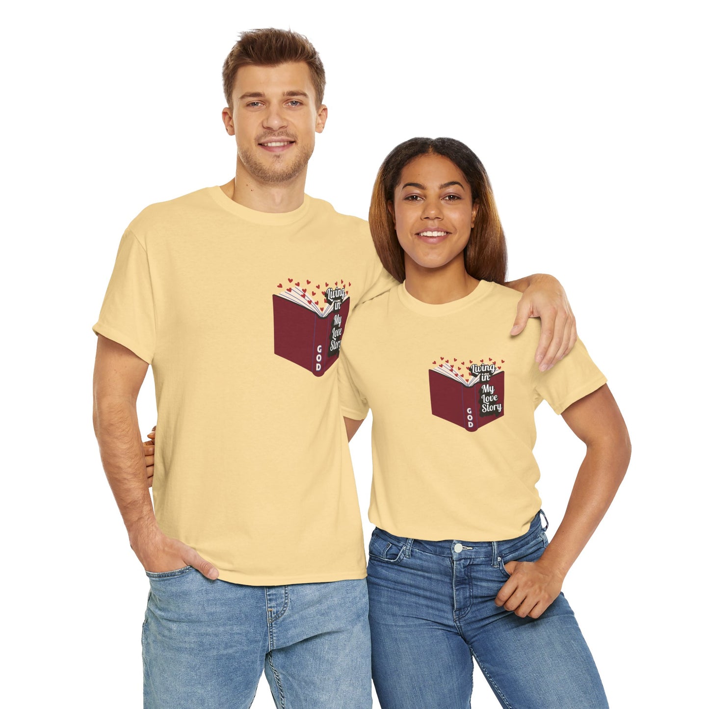 "Living In My Love Story" book t-shirt