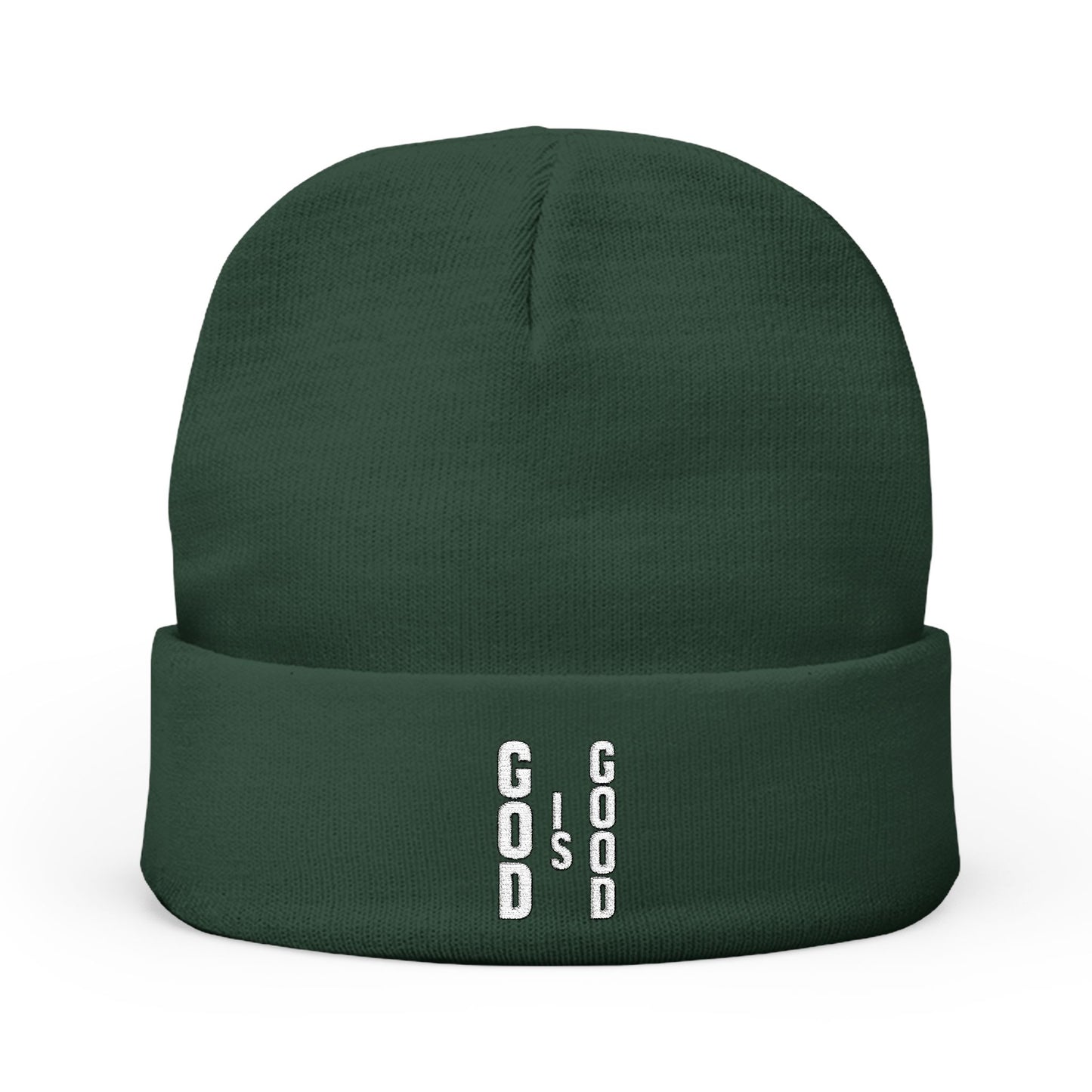 "God is Good" Knit Beanie hat