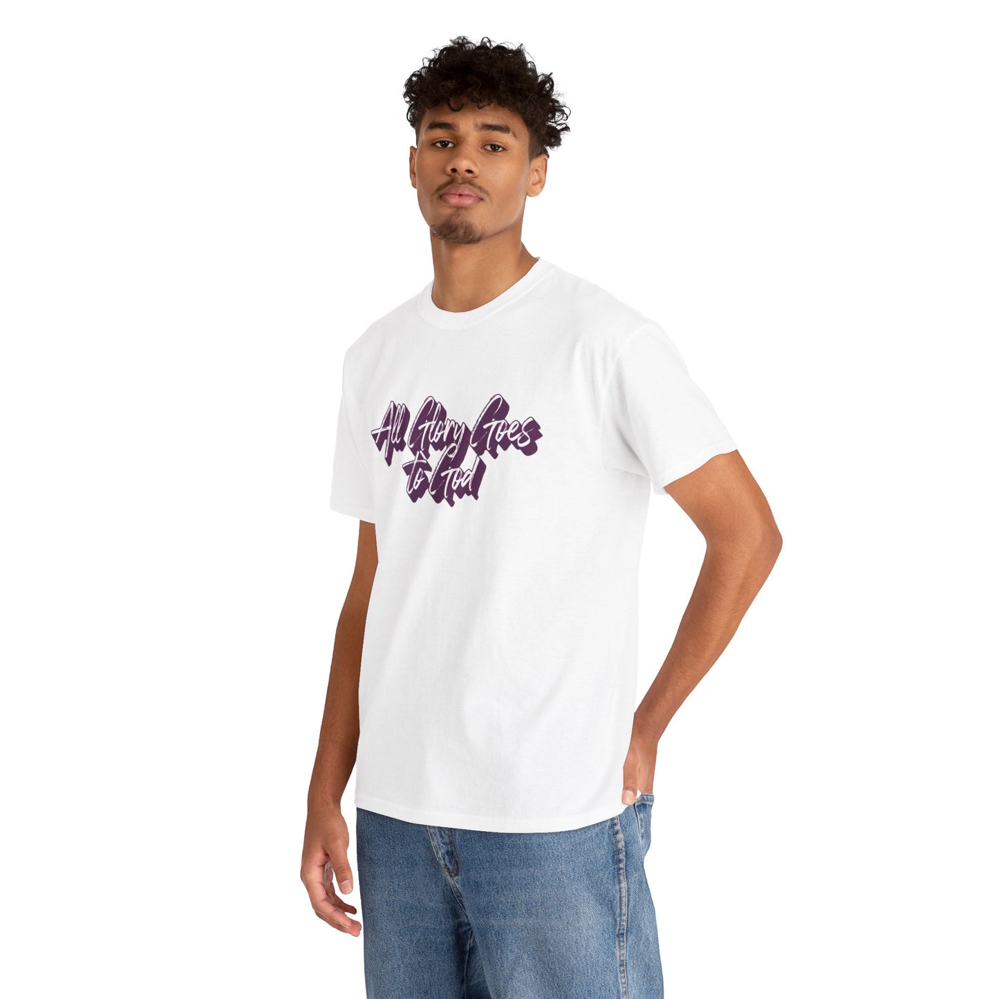 "All Glory Goes to God" Unisex Heavy Cotton Tee