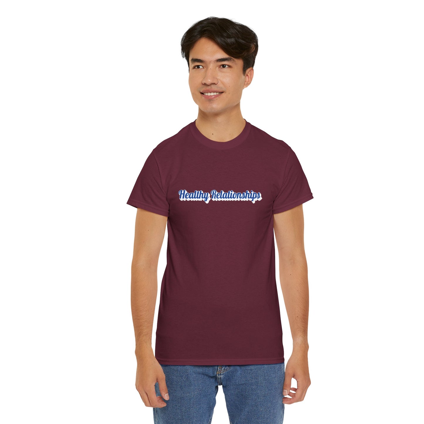 "Healthy Relationships" Heavy Cotton Tee