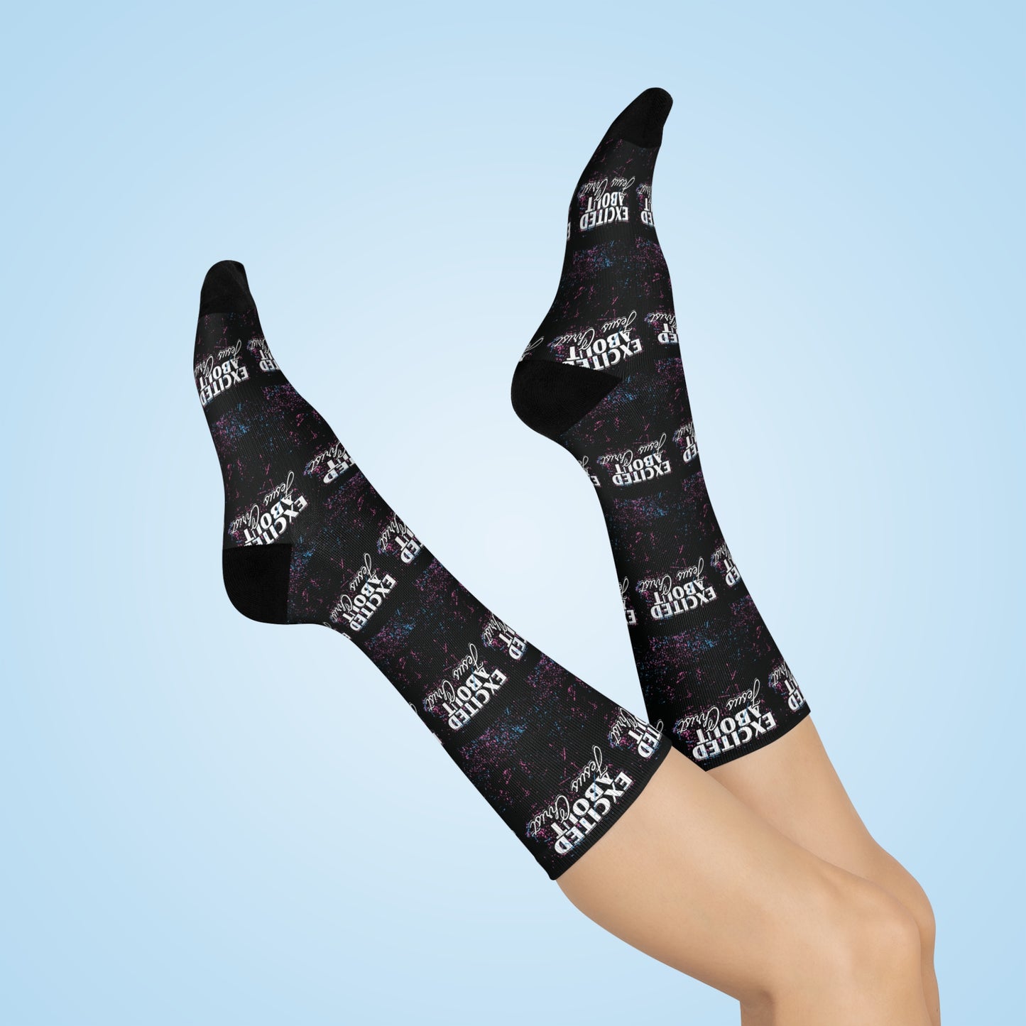 Excited About Jesus Christ Crew Socks