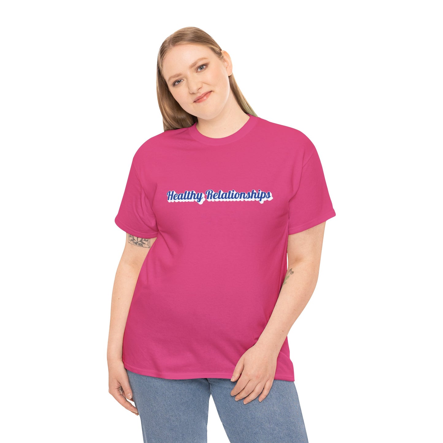 "Healthy Relationships" Heavy Cotton Tee