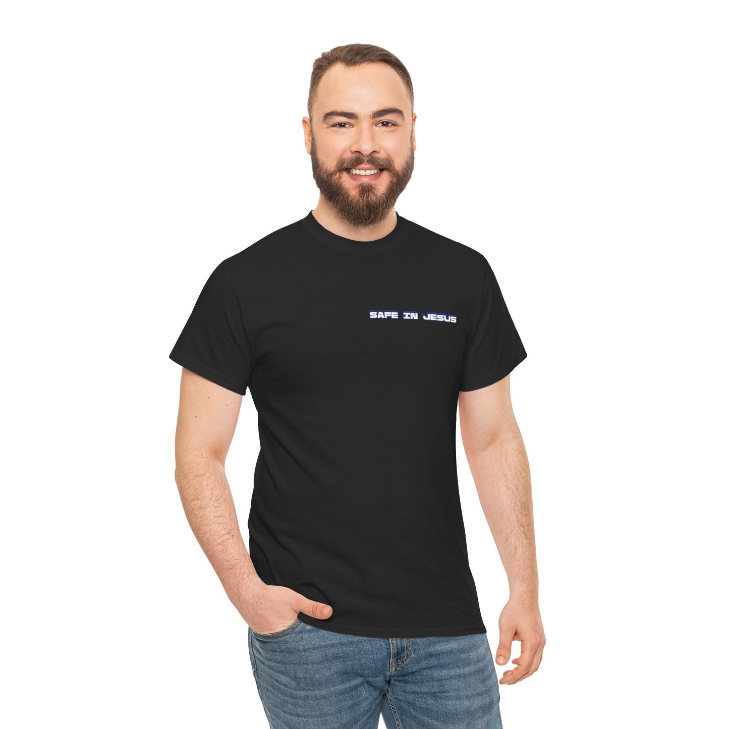 "Safe in Jesus" Heavy Cotton Tee