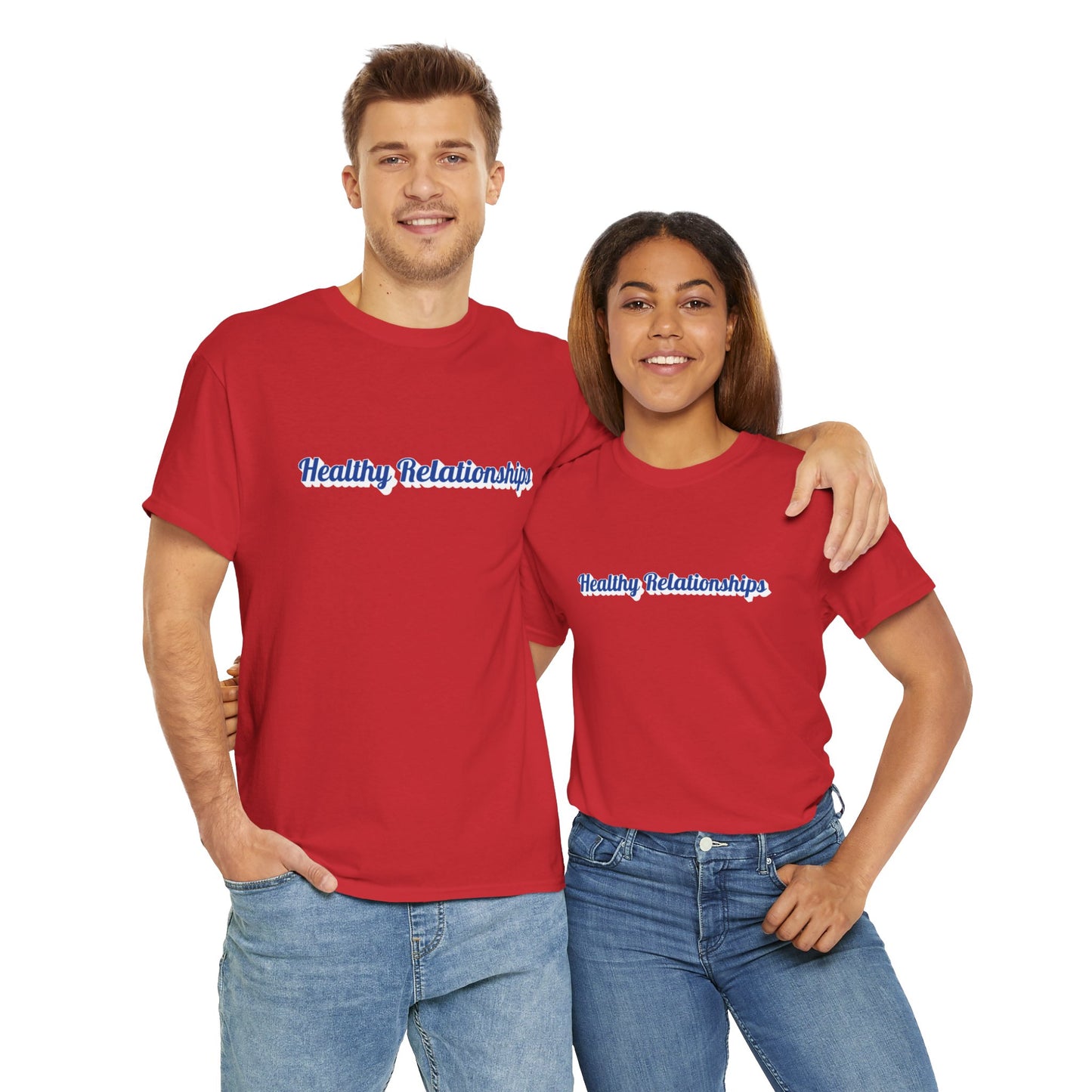 "Healthy Relationships" Heavy Cotton Tee