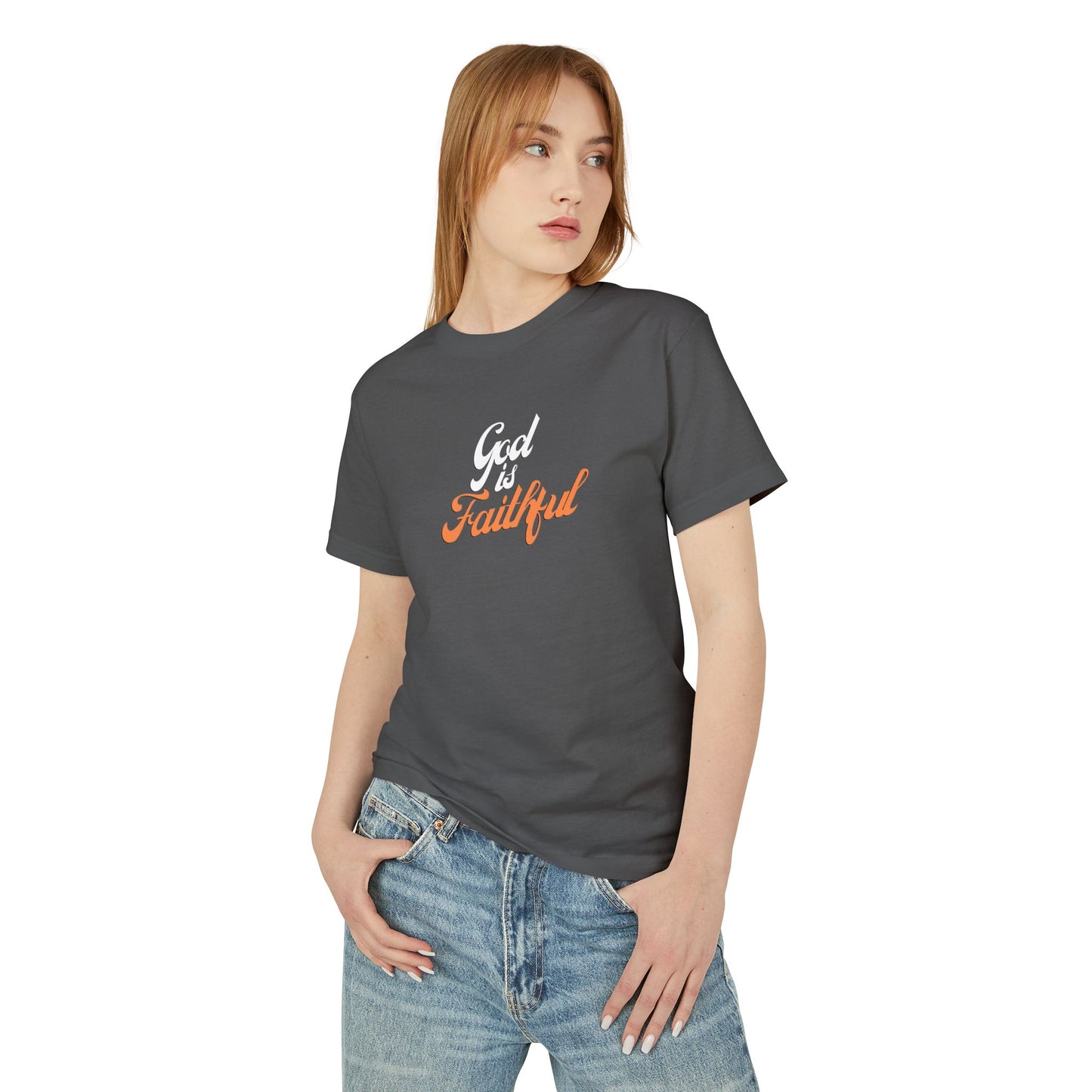 "God is Faithful" Unisex Heavyweight Cotton Tee