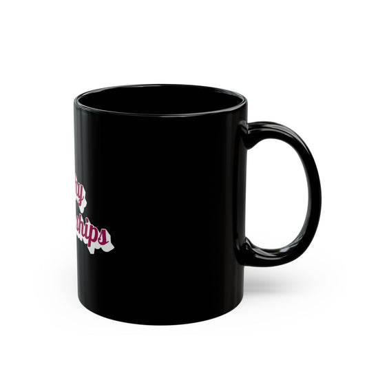 "Healthy Relationships" Black Mug