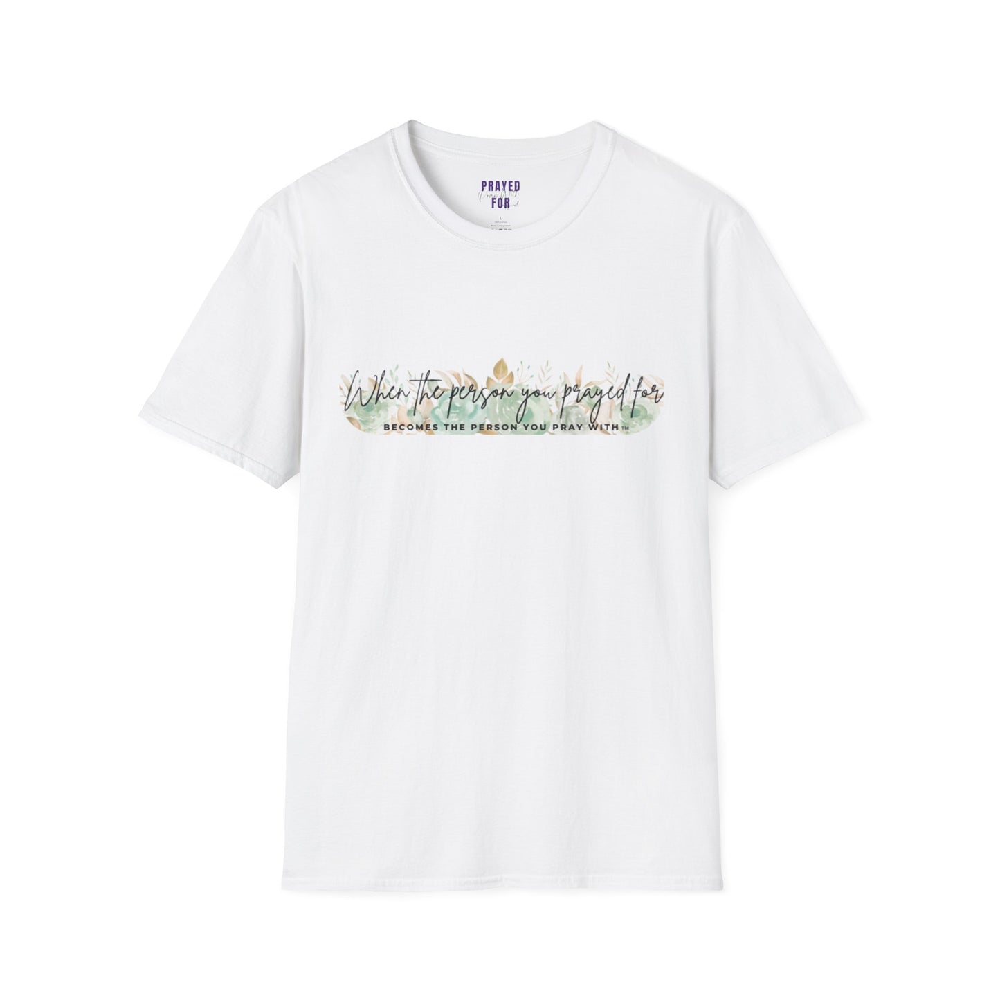 Green Floral Pray T-Shirt